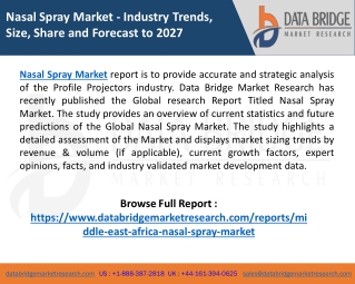 Middle East & Africa Nasal Spray Market