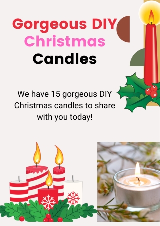 Gorgeous DIY Christmas Candles