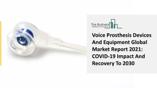 Global Voice Prosthesis Devices And Equipment Market Highlights and Forecasts to