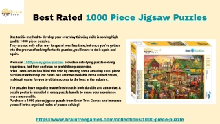 Best Rated 1000 Piece Jigsaw Puzzles