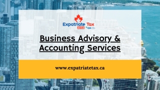 Business Advisory & Accounting Services - Expatriate Tax