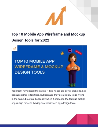 Top 10 Mobile App Wireframe and Mockup Design Tools