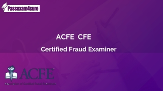 ACFE CFE Dumps- Get 30% Discount On ACFE Exam [Christmas 2021]