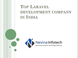 Top laravel development company in India