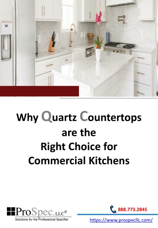 Why Quartz Countertops are the Right Choice for Commercial Kitchens