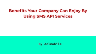 Text message API provider