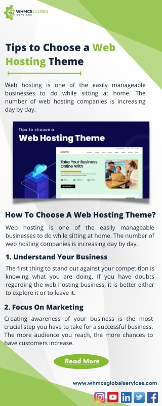 Tips to choose a Web Hosting Theme