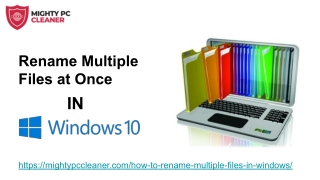 Rename multiple files in windows 10
