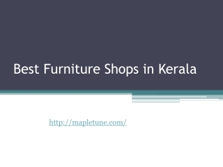 Best Furniture Shops in Kerala