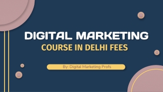 Digital Marketing Course in Delhi Fees