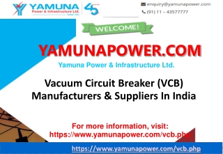 Vacuum Circuit Breaker (VCB) manufacturers