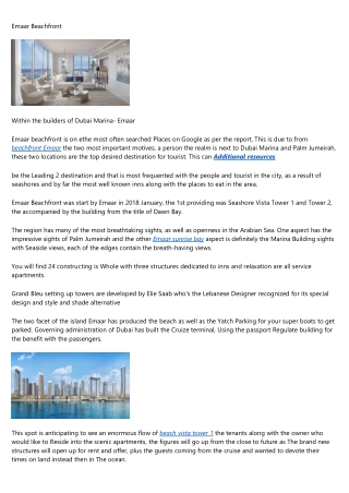 Emaar Beachfront