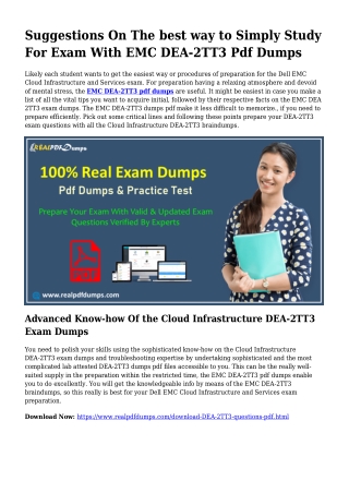 Practical Your Planning By means of DEA-2TT3 Pdf Dumps