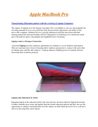 Apple MacBook Pro