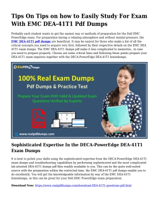 Viable Your Preparation By way of DEA-41T1 Pdf Dumps