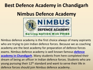 Best Defence Academy in Chandigarh