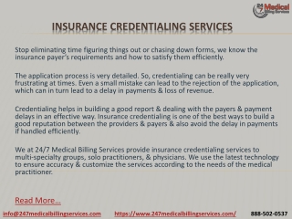 Insurance Credentialing Services PDF