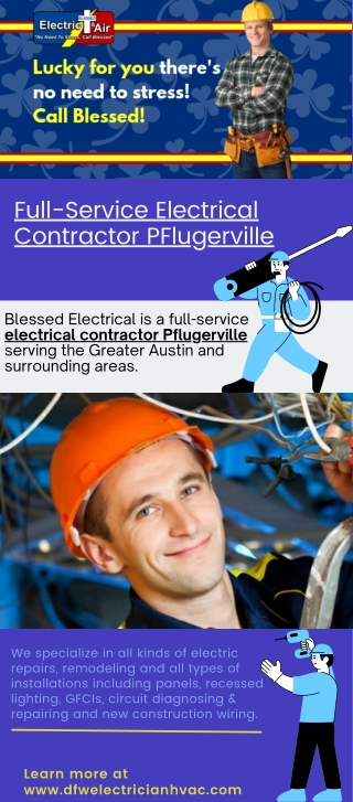 Full-Service Electrical Contractor PFlugerville