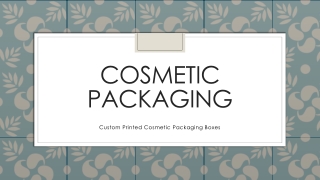 Cosmetic Packaging