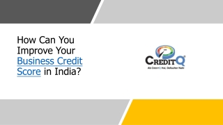 How Can You Improve Your Business Credit Score in India