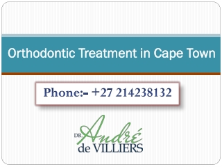 Orthodontic Treatment in Cape Town