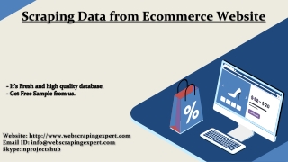 Scraping Data from Ecommerce Website