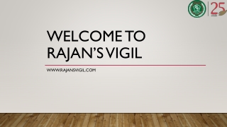 Get Best HouseKeeper at Rajan's Vigil