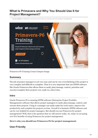 What Is Primavera and Why You Should Use It for Project Management
