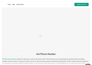 Aol phone number
