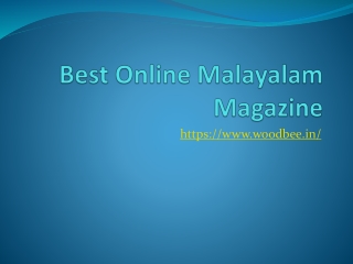 Best Online Malayalam Magazine