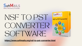 NSF to PST CONVERTER SOFTWARE