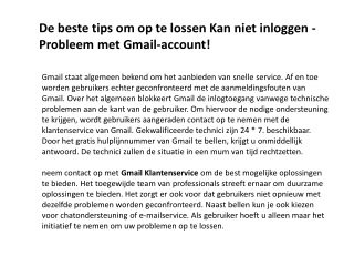 Bellen gmail nederland
