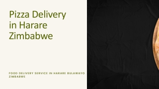 Pizza Delivery in Harare Zimbabwe