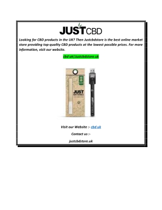 cbd ukJustcbdstore.uk