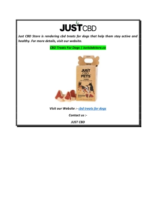 CBD Treats For Dogs  Justcbdstore.com