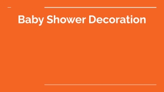 Baby Shower Decoration