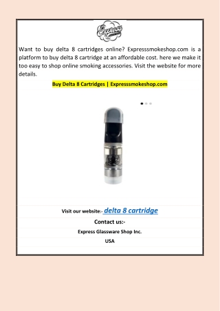 Buy Delta 8 Cartridges | Expresssmokeshop.com