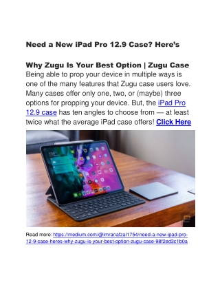 Need a New iPad Pro 12.9 Case? Here’s Why Zugu Is Your Best Option | Zugu Case