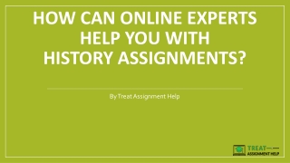 How Can Online Experts Help You With History