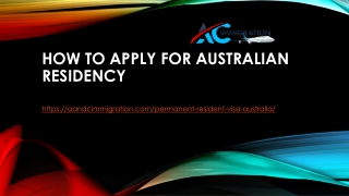 How to Apply for Australian Residency