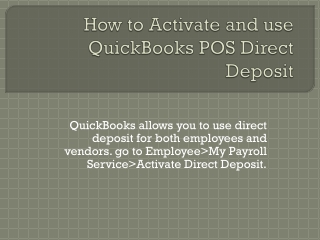 Direct Deposit Forms QuickBooks