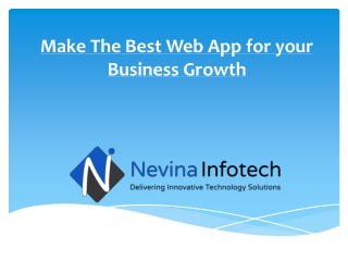 Make The Best Web App for your Business Growth