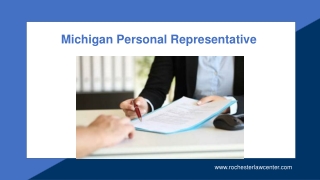 Personal Representative Michigan