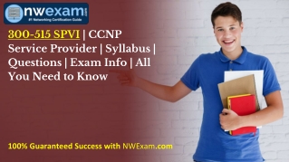 300-515 SPVI | CCNP Service Provider | Syllabus | Questions | Exam Info
