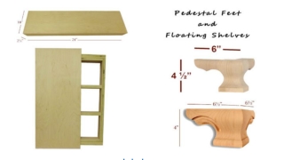 Why Are Pedestal Feet and Floating Shelves Used With Cabinets and Furniture