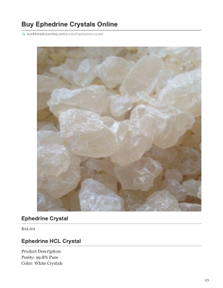 Ephedrine Crystal