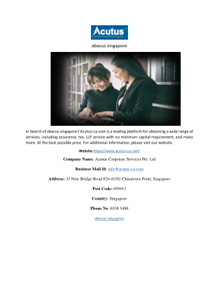 abacus singapore
