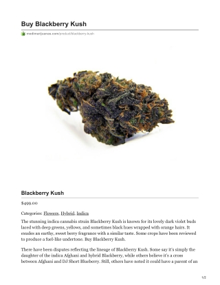 Blackberry Kush