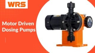 Motor Driven Dosing Pumps | WRS Dosing