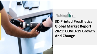 3D Printed Prosthetics Market Industry Outlook, Opportunities in Market 2030